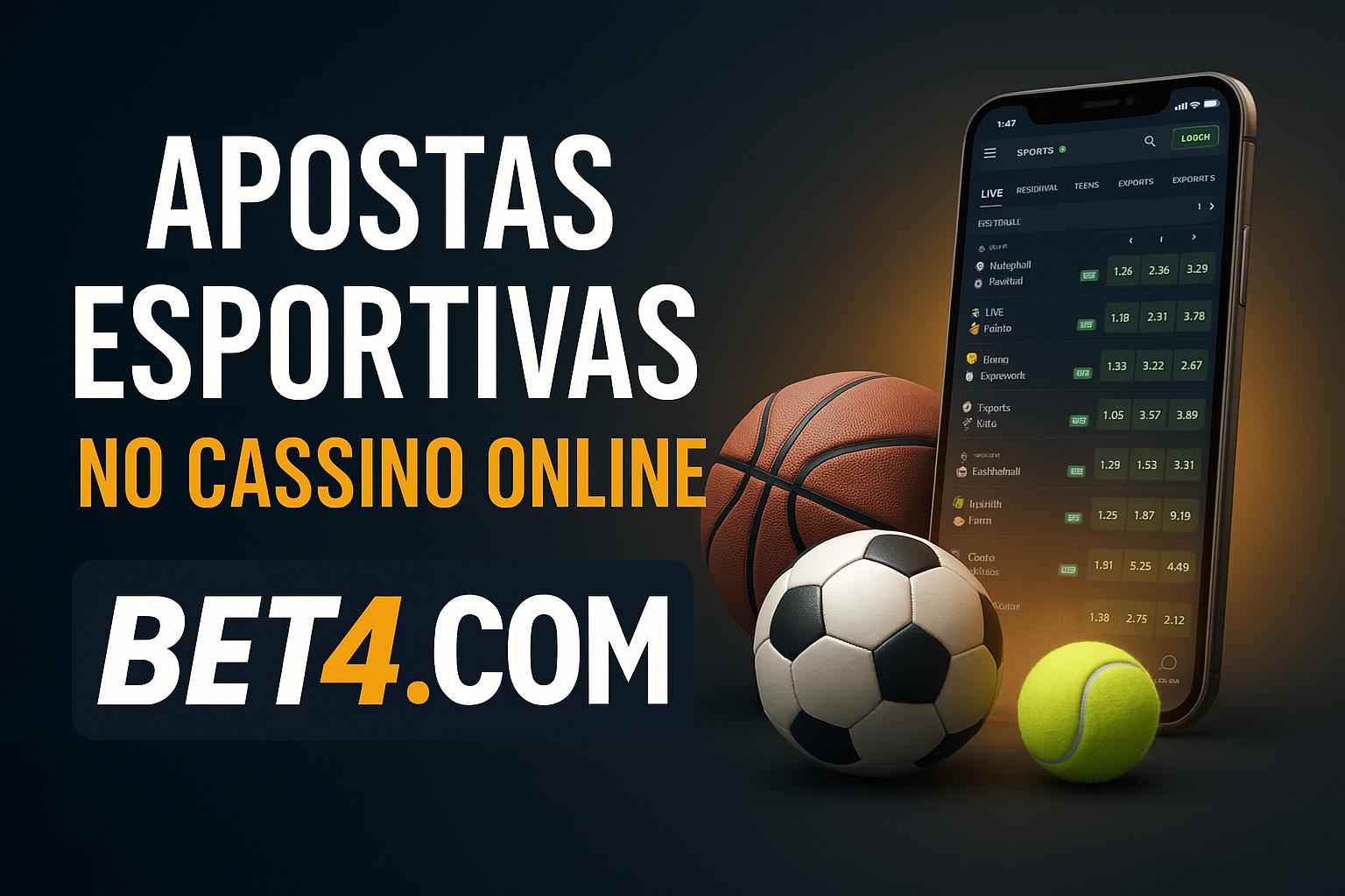 Aposte em apostas esportivas no cassino online BET4.COM