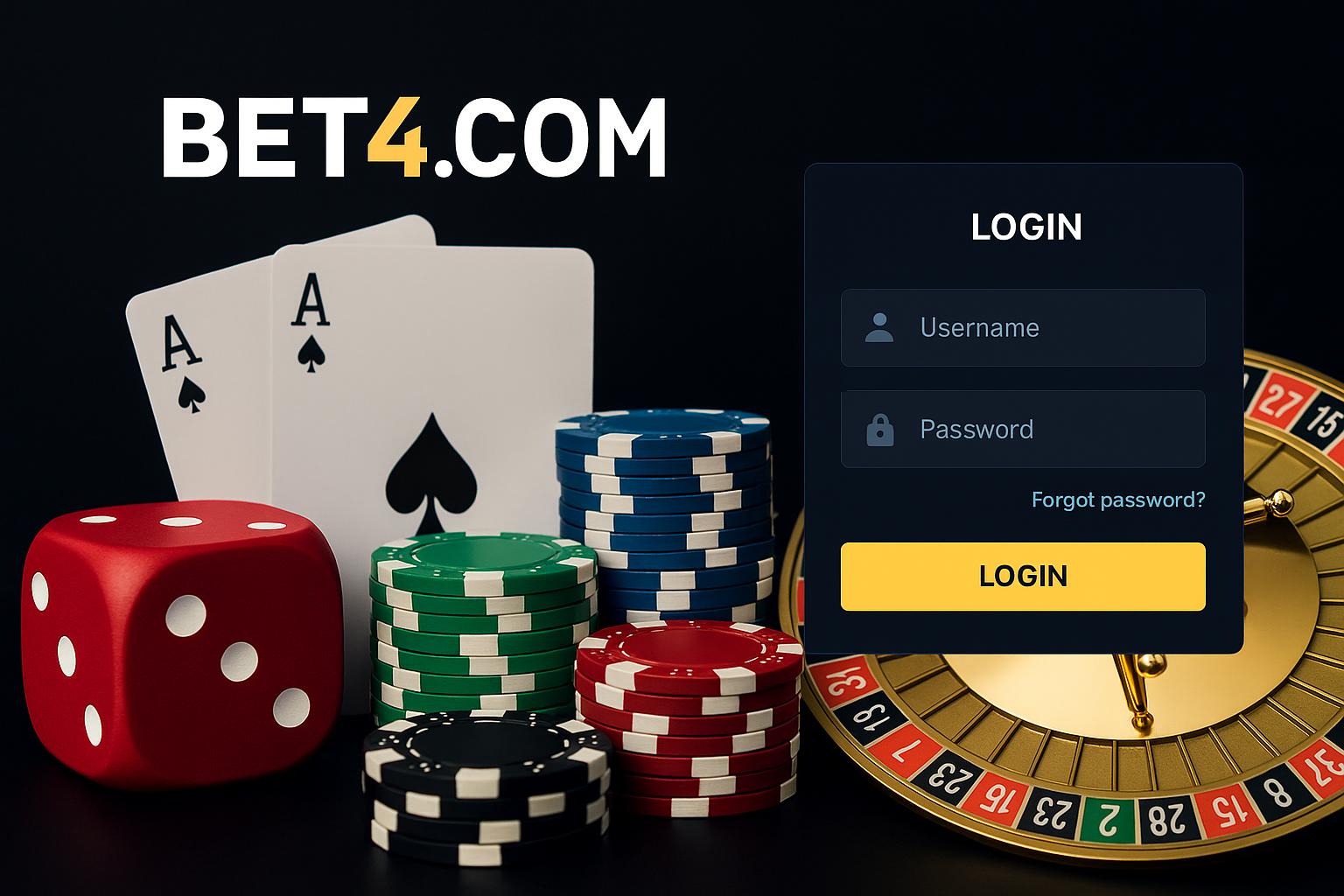 Login no Cassino BET4.COM